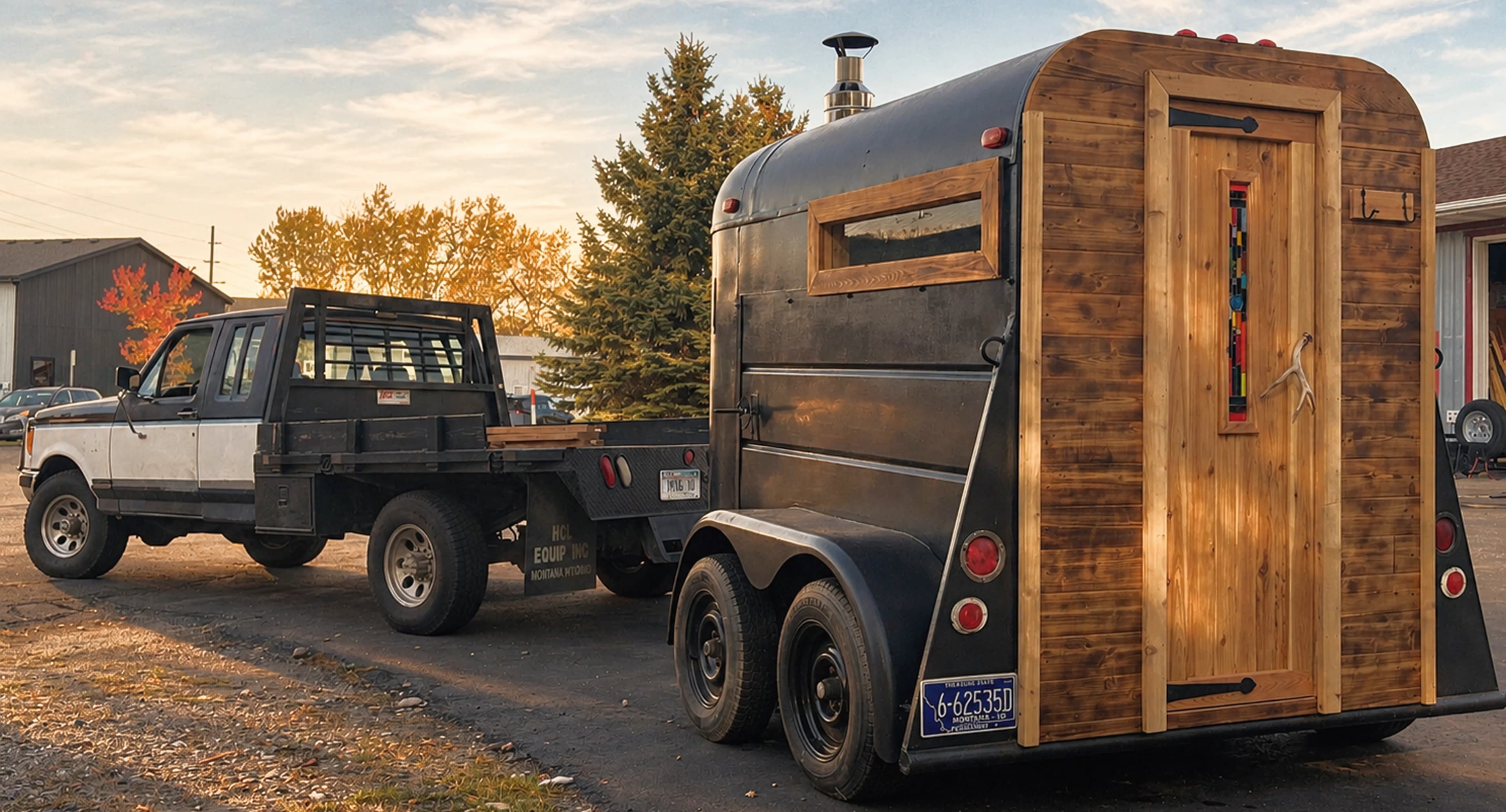 Outlaw mobile sauna ready for a Montana getaway